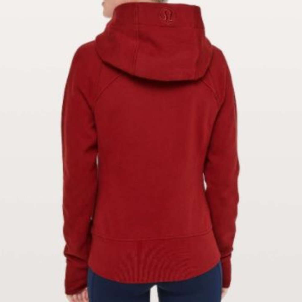 lululemon athletica Women's Hooded Zip Sweatshirt in Deep Red - Picture 4 of 12